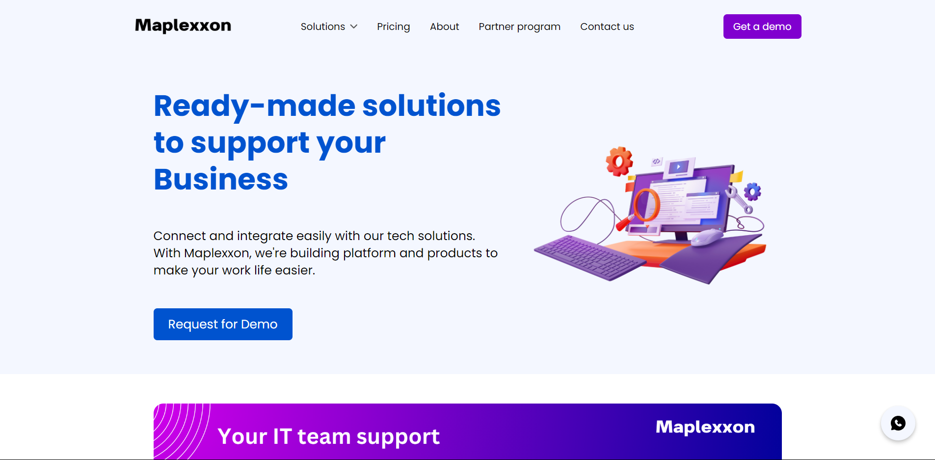 Company Landing Page